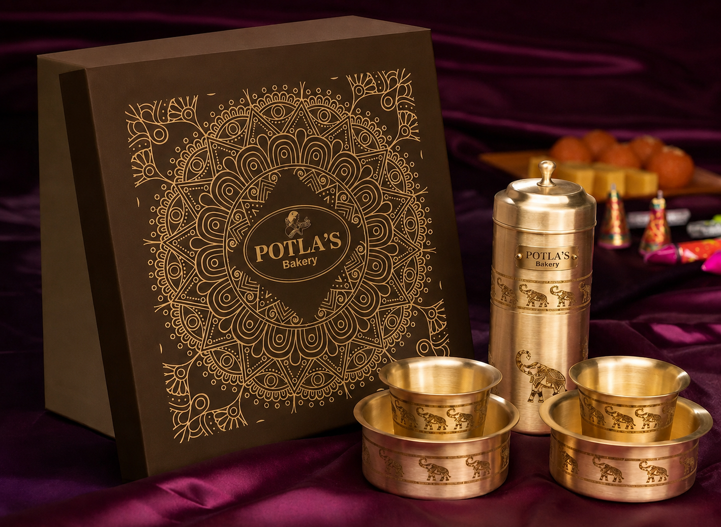 Brass Coffee Filter Gift Set